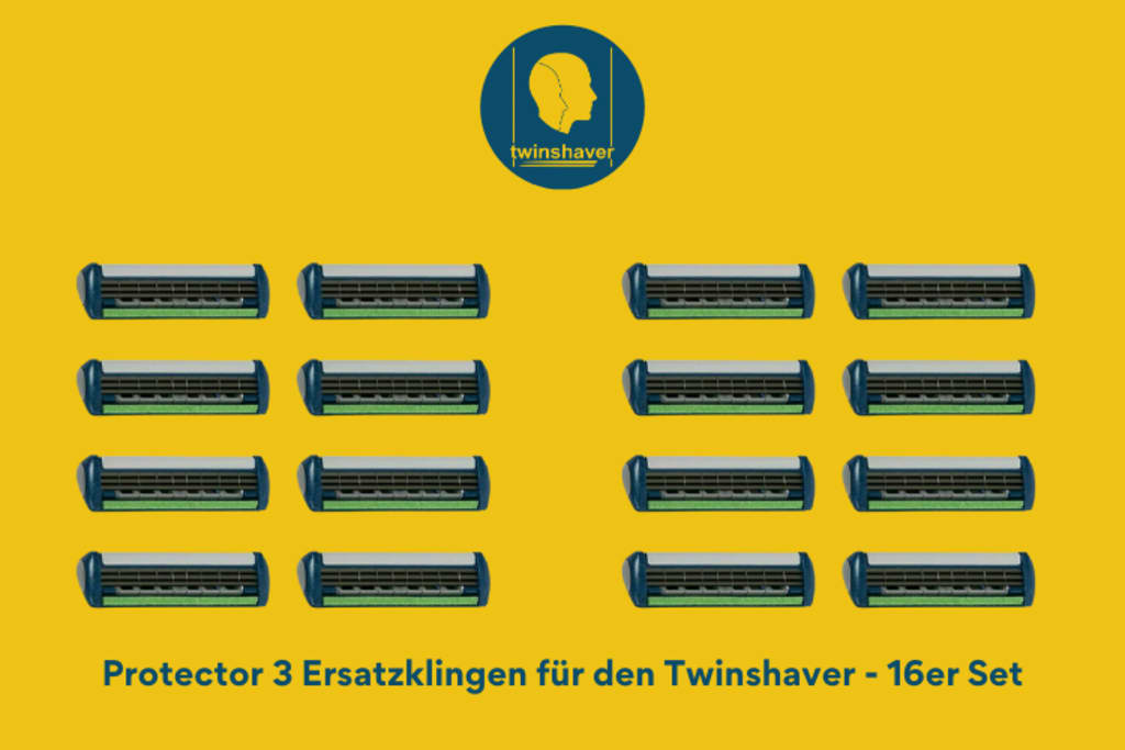 twinshaver Ultimate Set: twinshaver + 20 blades + twinCase + twinshaver Cool Calm Gel