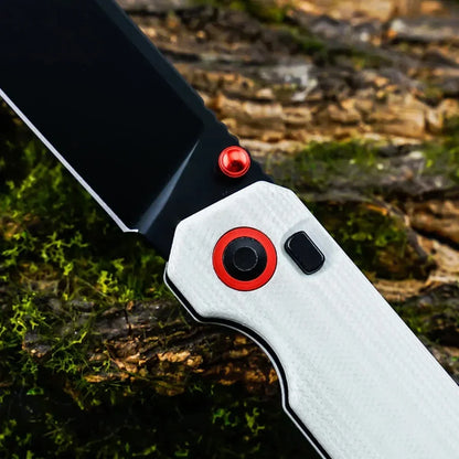 Outdoor High Quality Pocket Folding Hunting Knife with D2 Steel Blade and G10 Handle Multifunction 3-Year Warranty DIY OEM