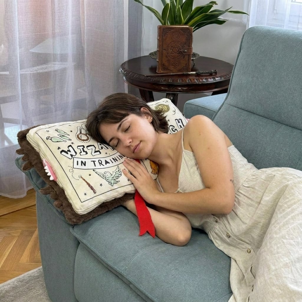 Magic Book Pillow detail view