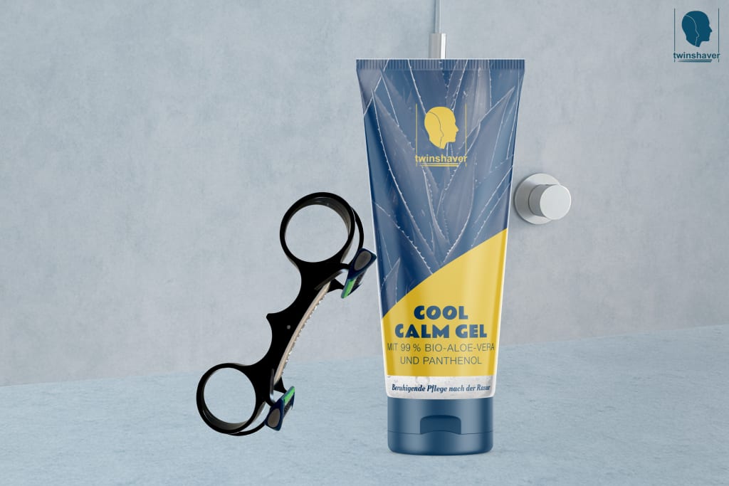 twinshaver Cool Calm Gel - Organic Aloe Vera Aftershave