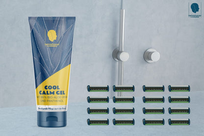twinshaver Cool Calm Gel - Organic Aloe Vera Aftershave