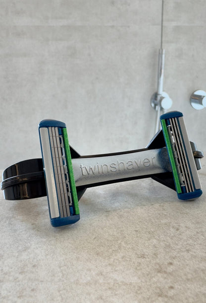 twinshaver - The Original: Double Wet Shaver + 4 Replacement Blades